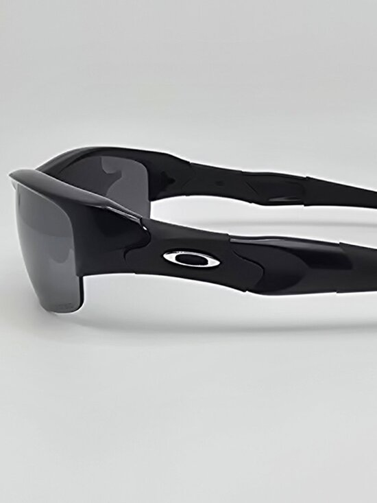 Oakley 12-900 Flak Jacket Jet Black Frame Polarized Black Iridium Sunglasses - Picture 3 of 15